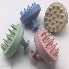 Silicone Scalp Massager Shampoo Brush for Exfoliating Massage