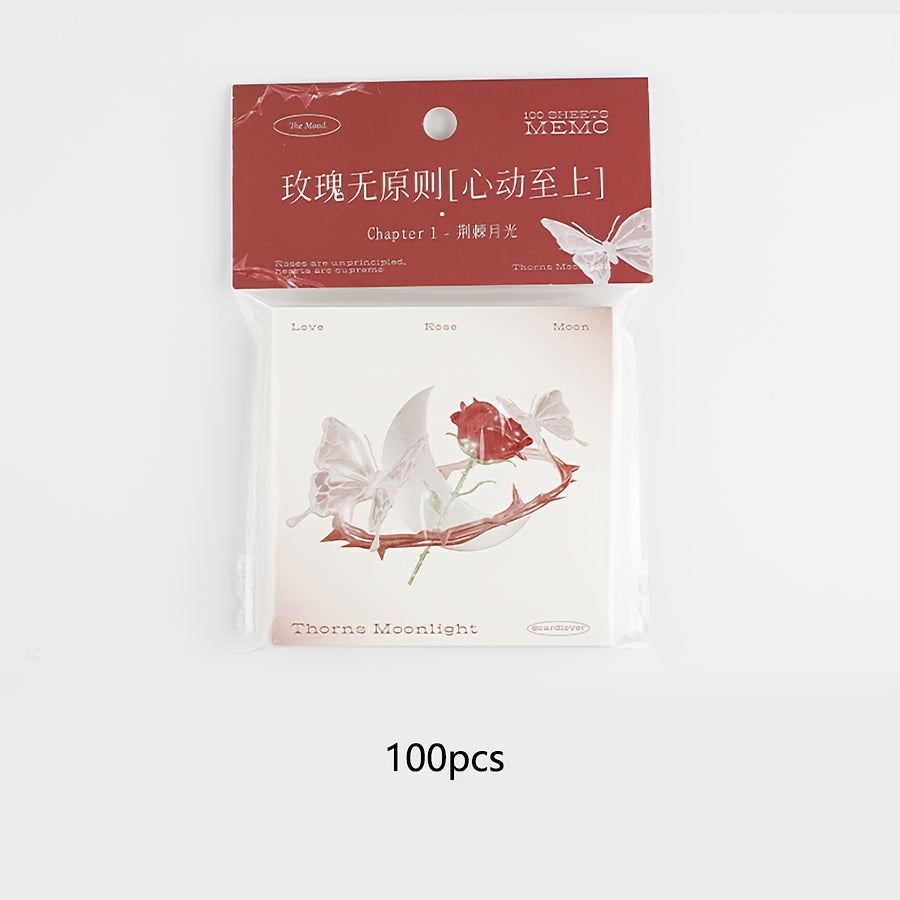 Romantic Sticky Notes - 100 Sheets