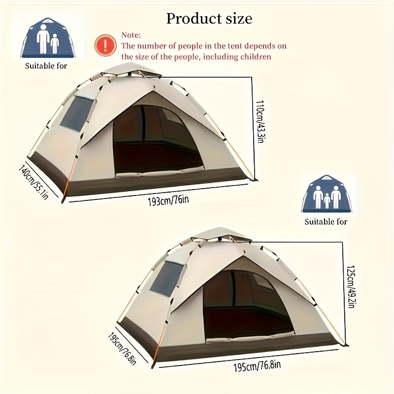 Quick Opening Waterproof Sunscreen Camping Tent