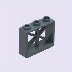 9pcs Building Block Fence Wall Set for DIY Animal Scene Play