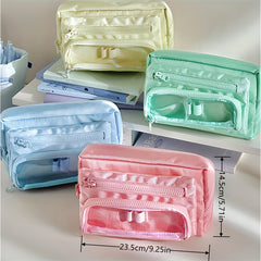 Large Capacity Pencil Case for Office School Men Women