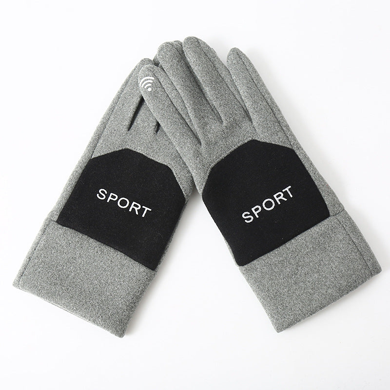 Women's Warm Fleece Touch Screen Gloves Cold Proof