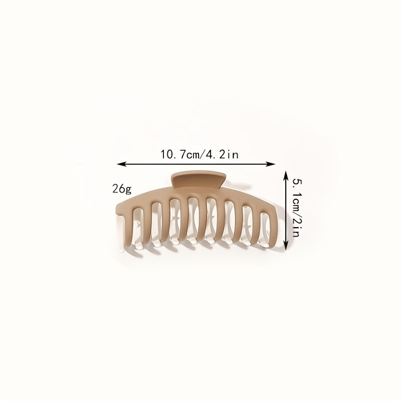 Matte Large Hair Claw Clips Non Slip Strong Hold Hair Claw Clip