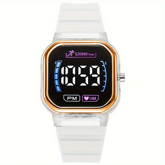 LED Display Children's Colorful Electronic Watch