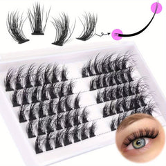 Cat Eye Lash Clusters Flat Lashes Natural Look
