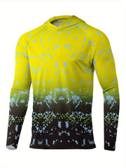 Men's Gradient UPF 50 Sun Protection Hoodie Long Sleeve Quick Dry Tops