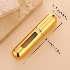 Refillable Perfume Atomizer Bottle 5ML, Travel-Sized Scent Pump Case