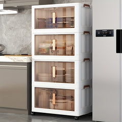 1pc Storage Box With Lid Stackable Plastic Storage Bins