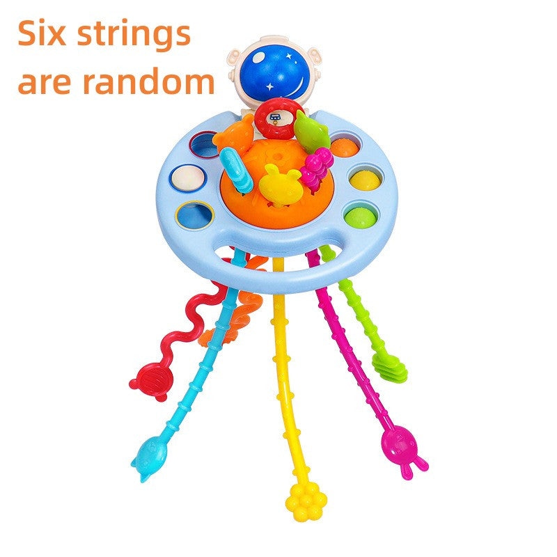 Baby Toy Finger Pull String Astronaut Duck for 6 Month