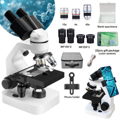 Biological Dual Binocular Microscope 40X 1000X Magnification