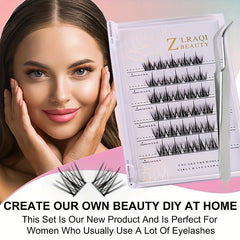 Cluster Lashes Self adhesive False Eyelashes Natural Look Waterproof