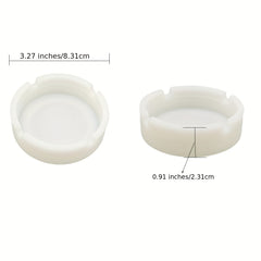 Luminous Silicone Ashtray Resists Temperatures Soft Portable Round Ashtray