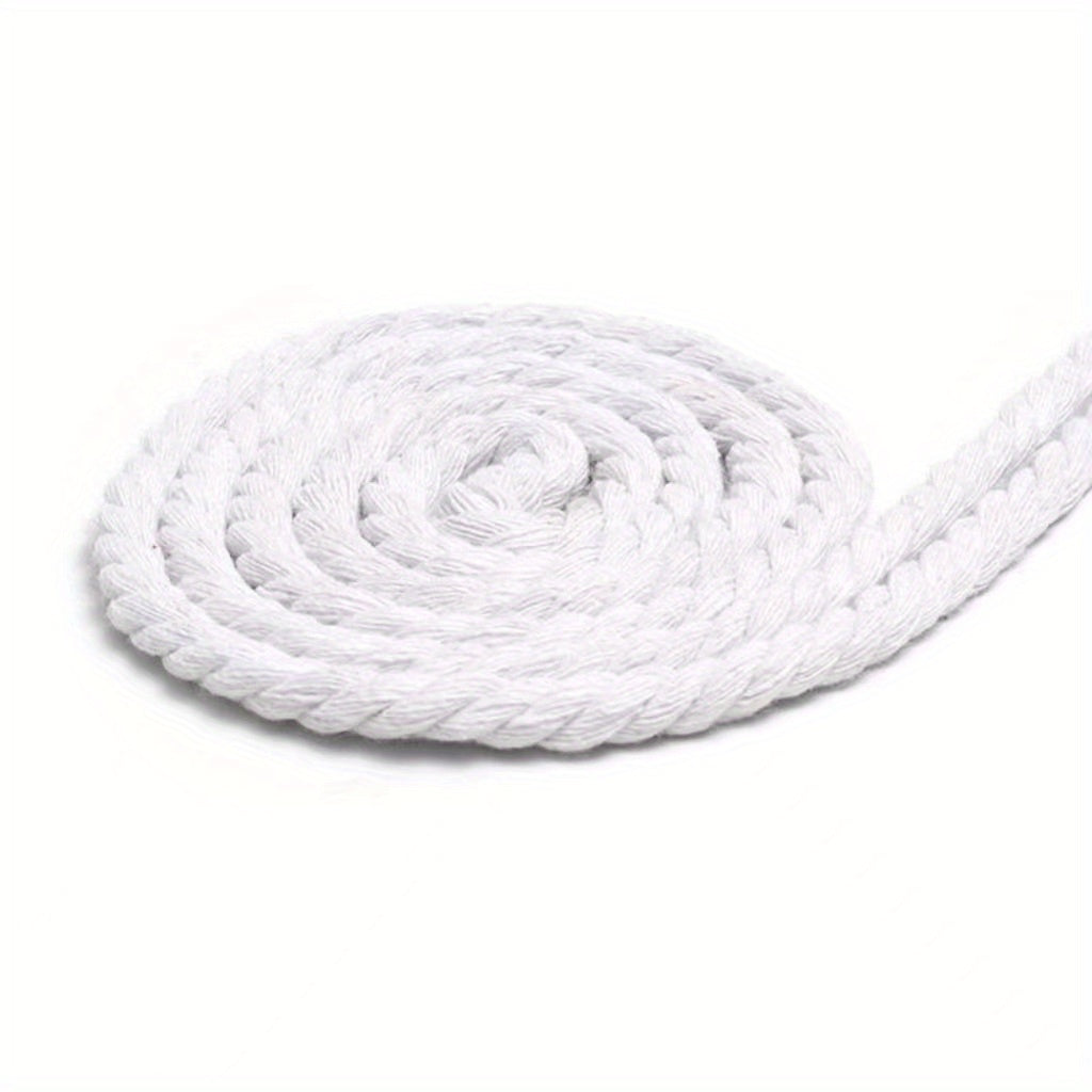 10 Yards 5MM Thick Three Strand Cotton Rope for Gardening, Decoration