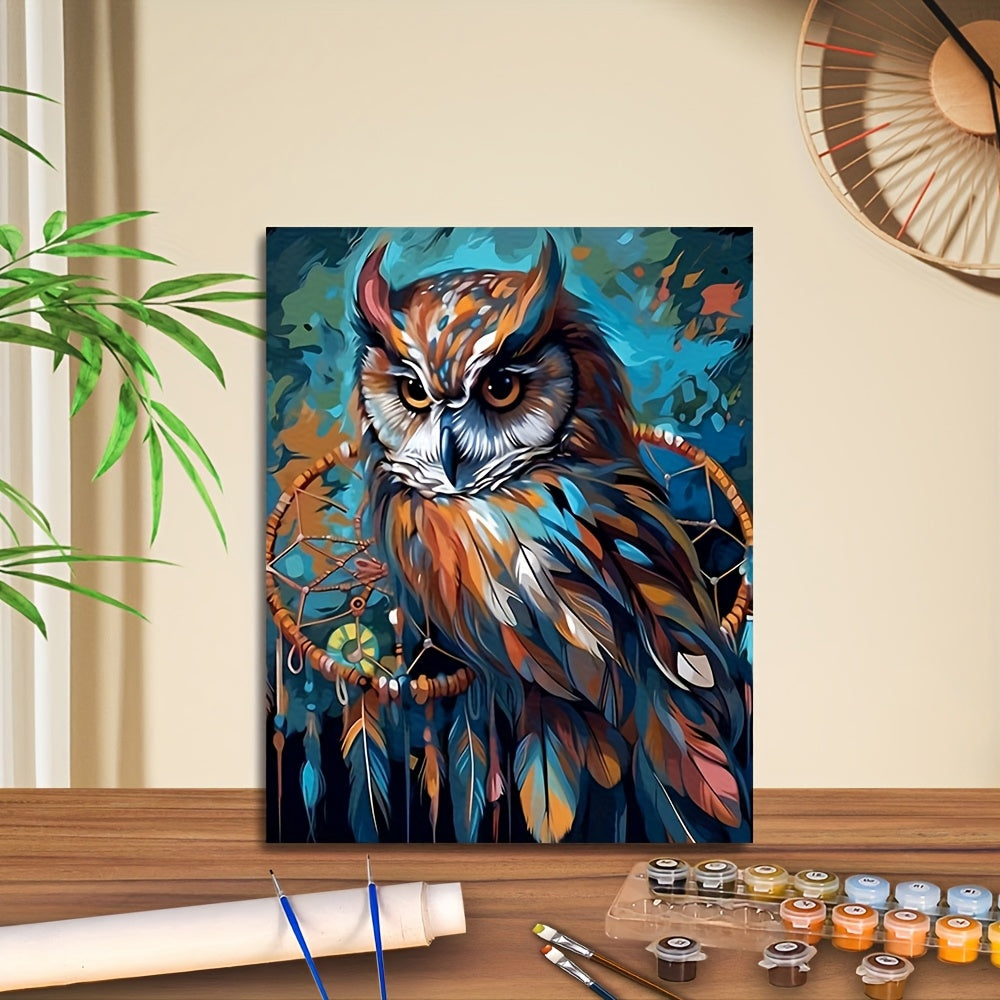 DIY Owl Digital Painting 40X50Cm Unframed Hand Painted Art