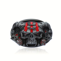 Men's Novelty Skull Belt Buckle for 3.5in Wide Belts