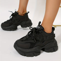 Women's Mesh Breathable Thick Bottom Running Shoes