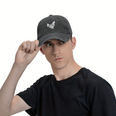 Men Vintage Adjustable Funny Chicken Whisperer Horse Cowboy Hat