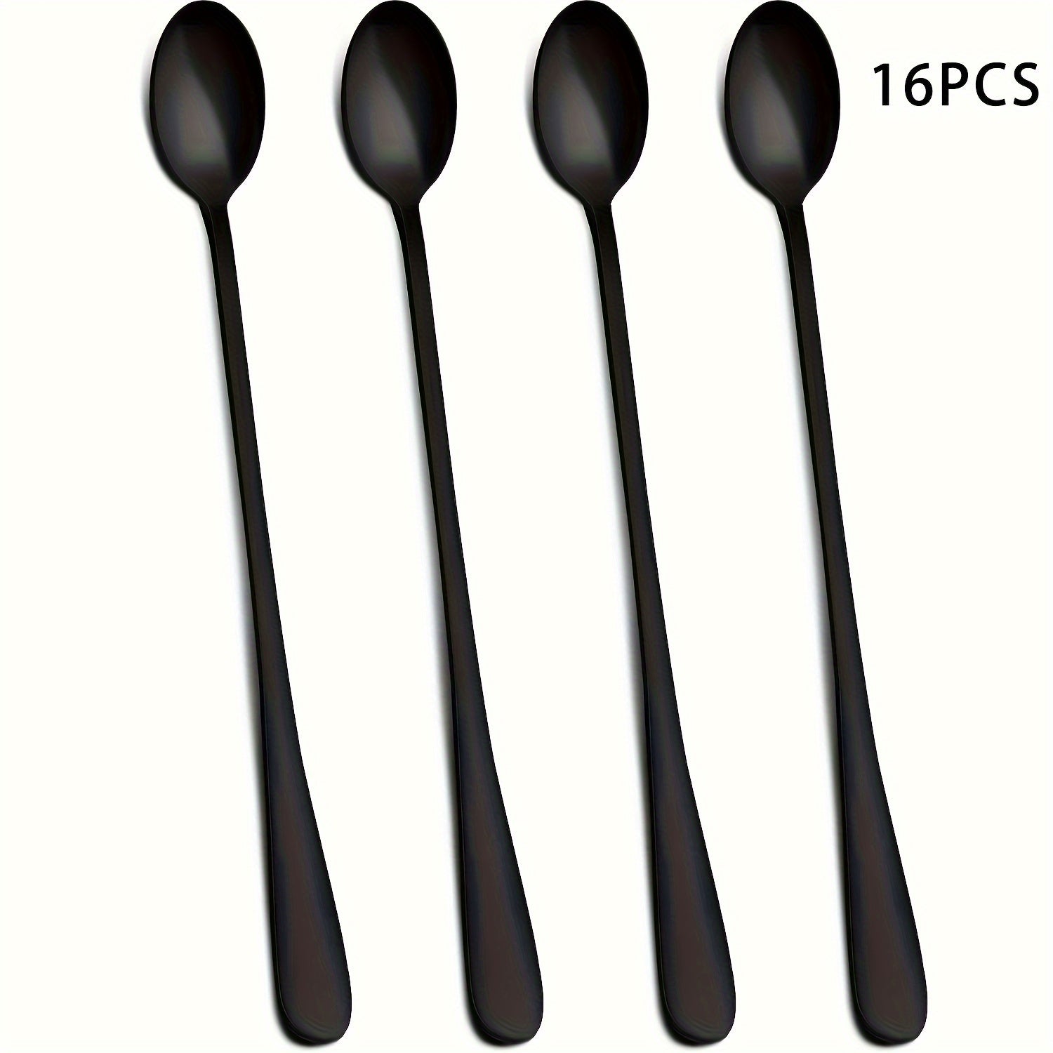 4pcs Stainless Steel Long Handle Ice Scoop and Coffee Spoon