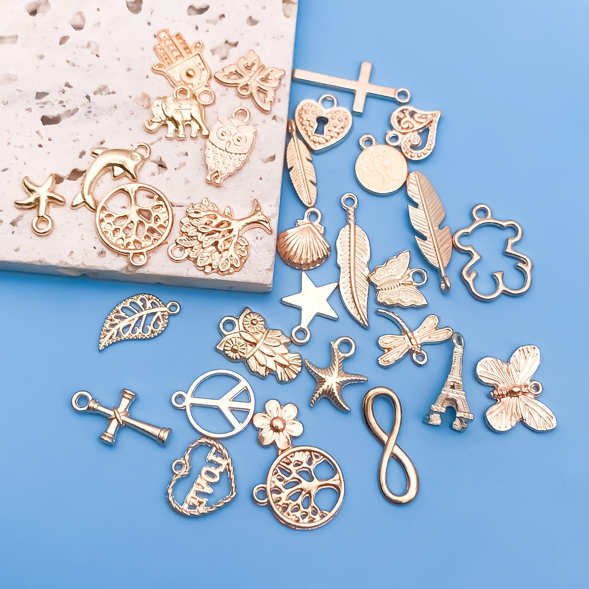 30pcs Zinc Alloy Tree Of Life Charms Pendants for DIY Jewelry Making