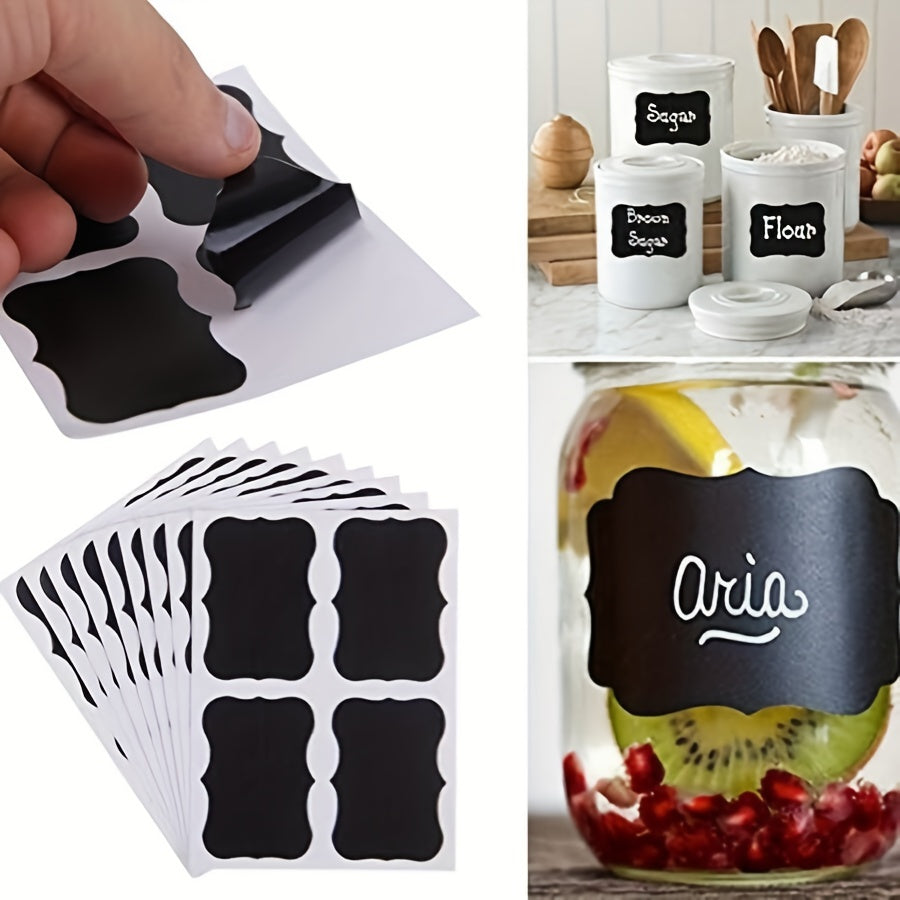 36pcs Reusable Waterproof Blackboard Stickers Removable Labels