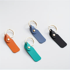 Men's Leather Twist Key Chain Keyring Bag Ornament