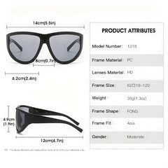 Y2K Oversized Wrap Around Sunglasses UV400