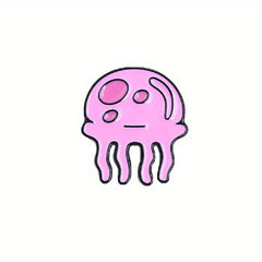 Cartoon Jellyfish Brooch Animal Metal Badge for Men