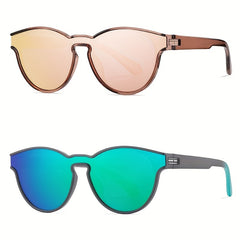 Men's Round Frame Polarized Sunglasses