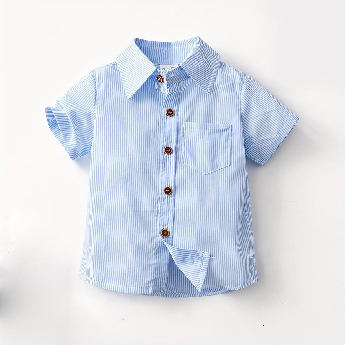 Boys Short Sleeves Button Down Casual Shirt for Summer