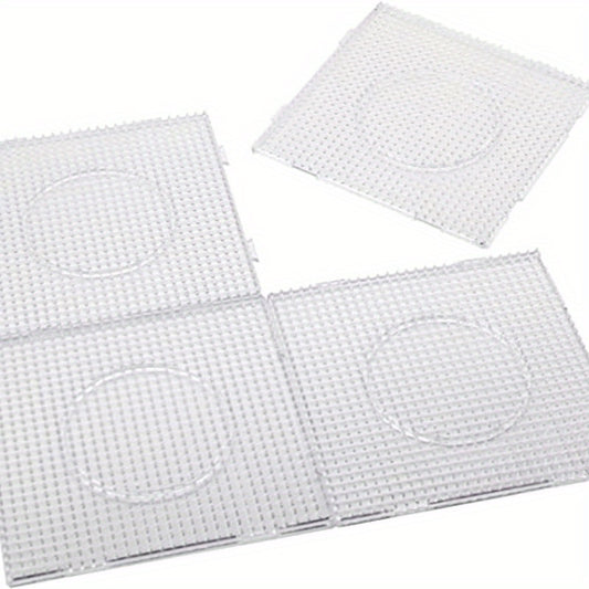 4pcs 5mm Fuse Bead Making Plate Clear Pegboard Kit Plastic Beads Board