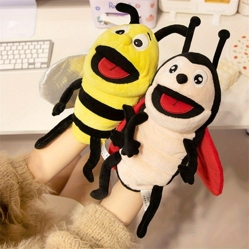 Interactive Insect Hand Puppets Soft Plush Educational Toys