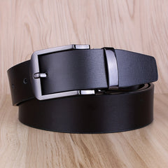 Casual Leather Belt For Men with Pin Buckle