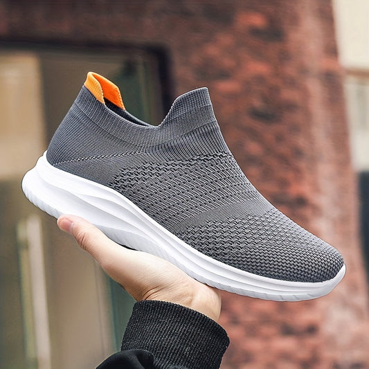 Men's Knitted Slip On Casual Shoes Breathable Lightweight Sock Shoes