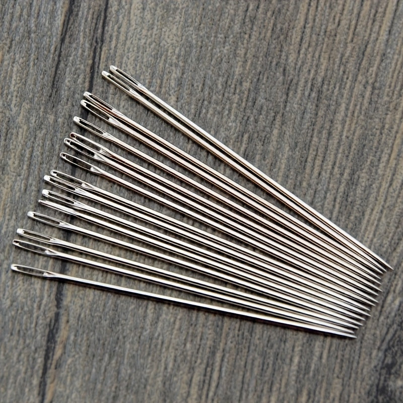 25pcs Large Eye Sewing Needles Stainless Steel Knitting Needl