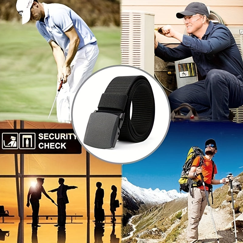 Men's Military Automatic Buckle Belt Tactical Canvas Belt