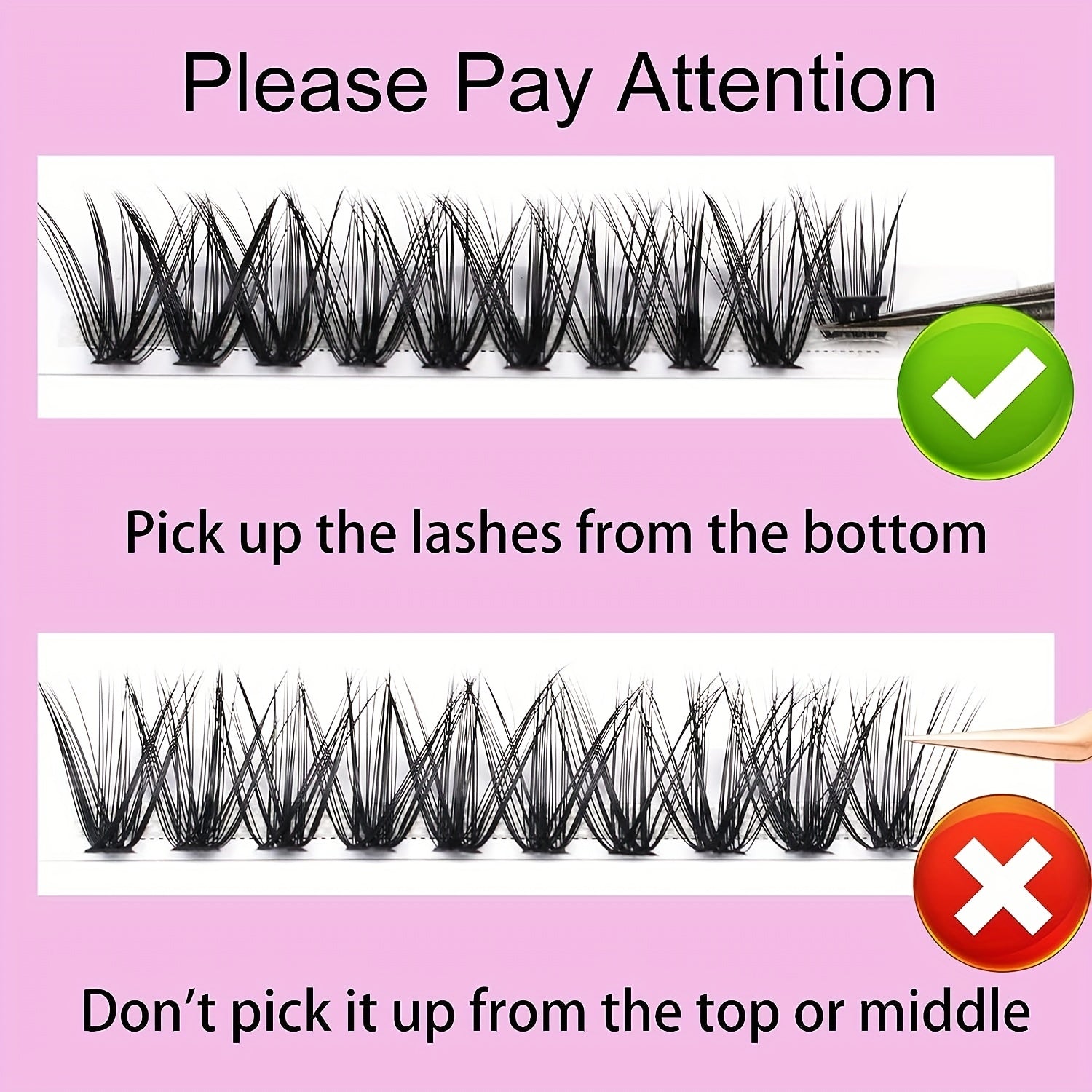 240pcs 40D DIY D Curling Individual Faux Mink False Eyelashes 0 07 9 16mm