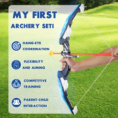Kids Bow And Arrow LED Luminous Archery Set Indoor Outdoor Sports Gift