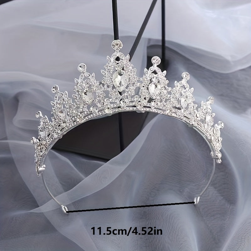 Crystal Bridal Princess Crown Wedding Tiara Rhinestone Hair Band