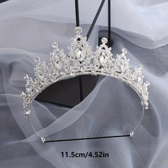 Crystal Bridal Princess Crown Wedding Tiara Rhinestone Hair Band