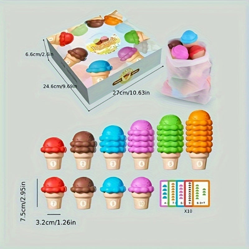 Ice Cream Alphabet & Number Learning Toy Stacking Toys