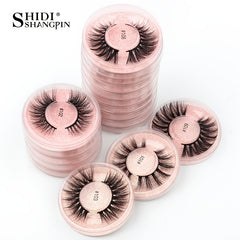 1Pair Natural Long False Eyelash Round Box 3D Eyelashes