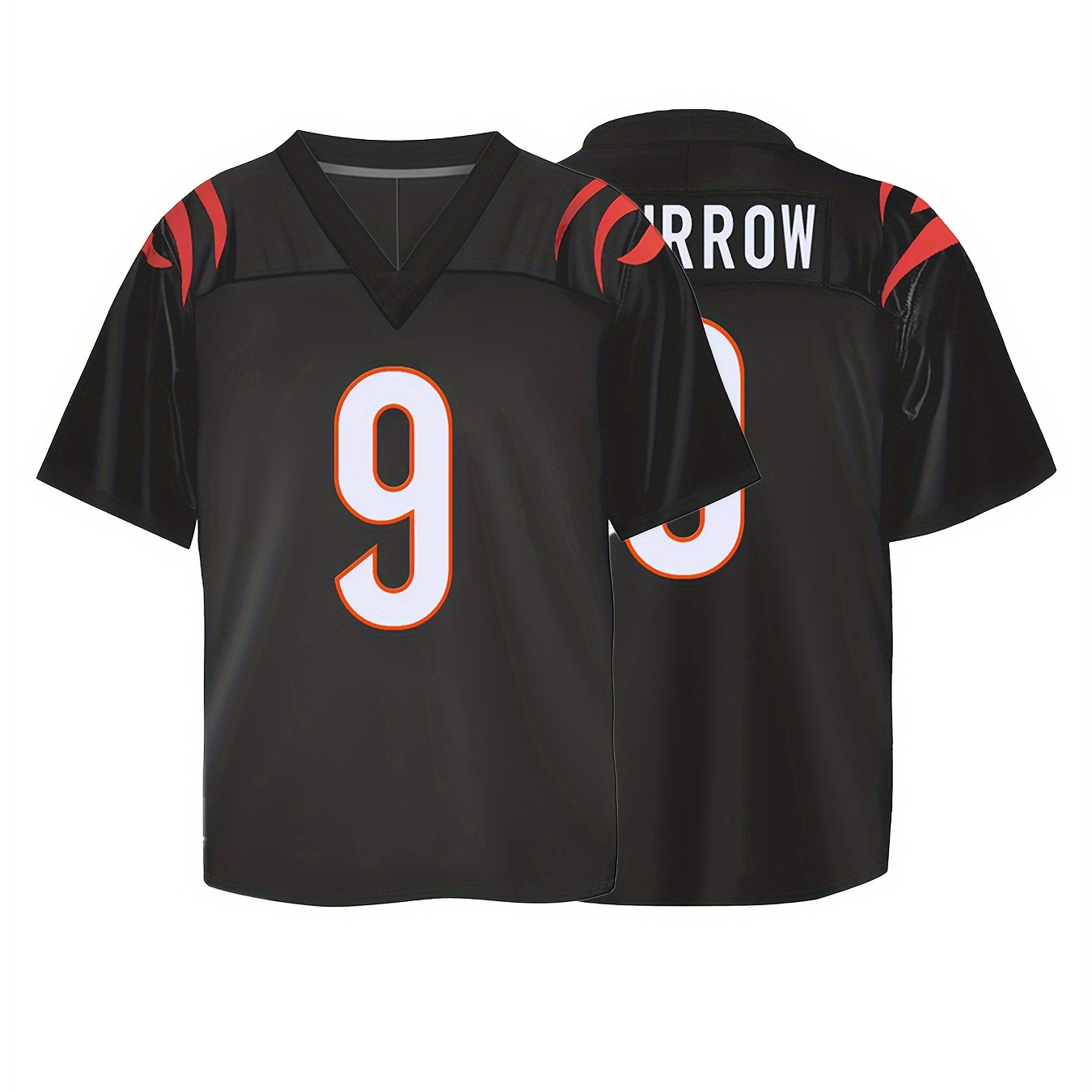 Boys Breathable V-neck Rugby Jersey American Football Shirt