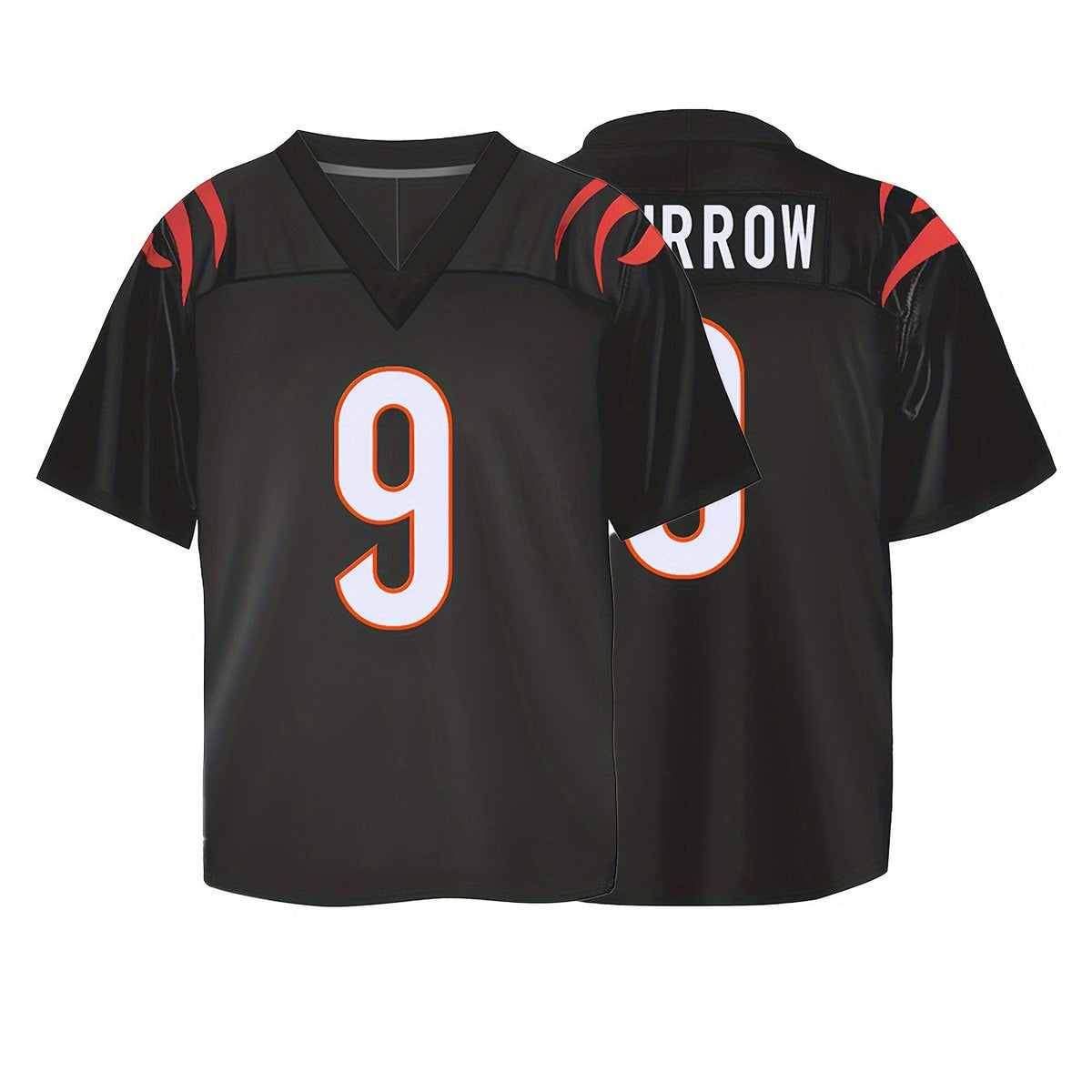 Boys Breathable V-neck Rugby Jersey American Football Shirt