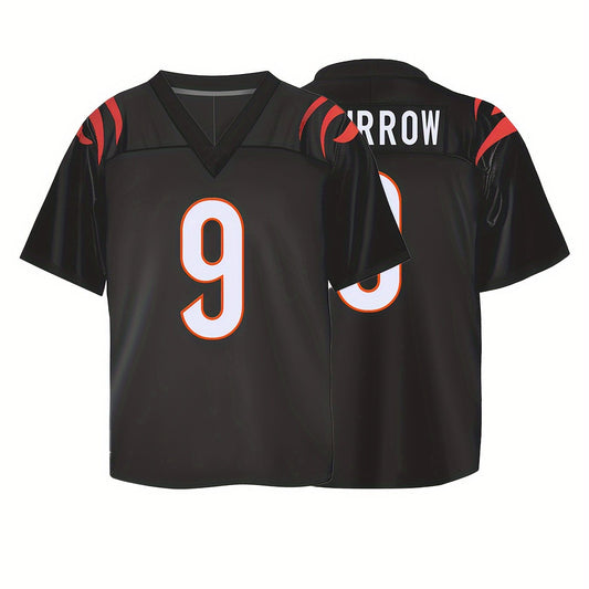Boys Breathable V-neck Rugby Jersey American Football Shirt