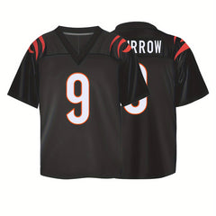 Boys Breathable V-neck Rugby Jersey American Football Shirt