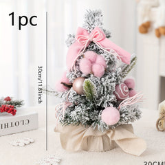 Mini Christmas Tree Tabletop Ornament Home Party Decoration