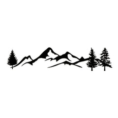 Car Reflective Mountain Flower Decal Vinyl Graphics Kit