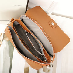 Vintage Leather Shoulder Bag with Adjustable Strap