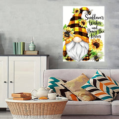 Gnome Canvas Painting Wall Art Picture For Living Room Decor