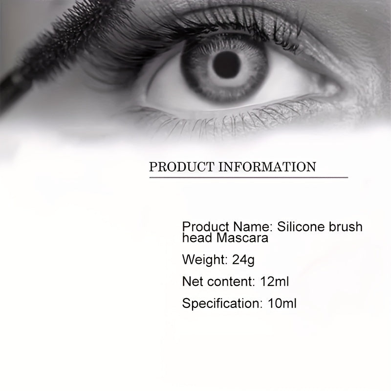 Waterproof Mascara Thickening Curling Silicone Brush Long Lasting Lashes